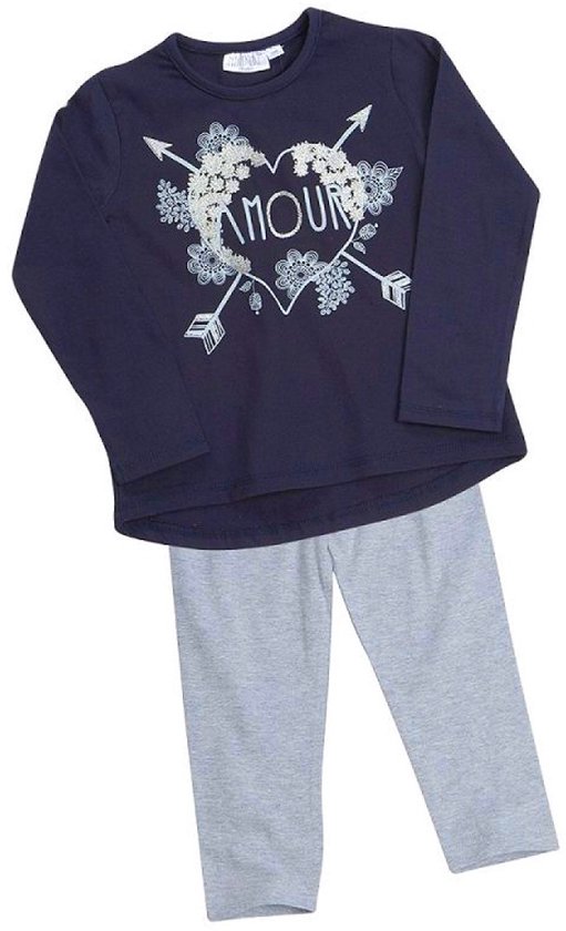 Meisjes Kledingset - Legging & Shirt - AMOUR - Maat: 5-6 jaar van Ralph lauren