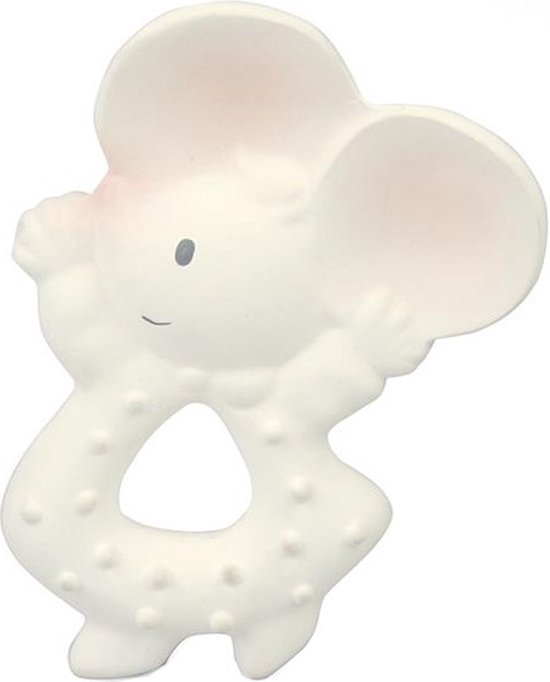 Meiya & Alvin Knijp- En Bijtknuffeltje Meiya De Muis Wit 11 Cm van Bonikka.