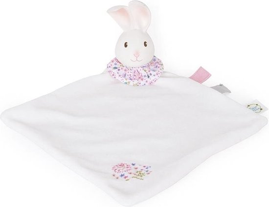 Meiya & Alvin Knuffeldoekje Havah Rubber/katoen Wit 27 Cm van Meiya & Alvin