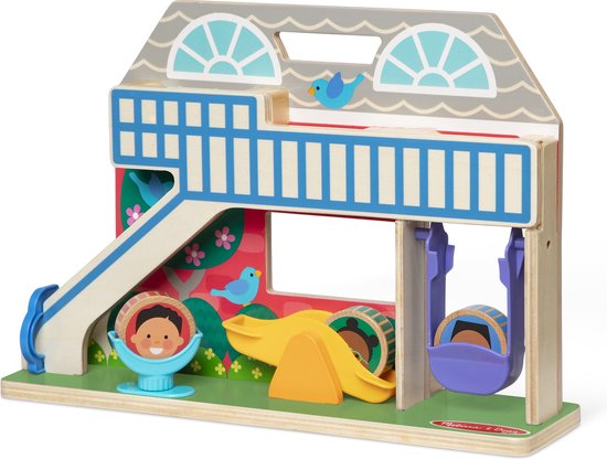 Melissa & Doug GO Tots Houten schoolplein tuimelpret (met 3 schijven) - Houten peuterspeelgoed - Ontwikkelingsspeelgoed voor baby's - 12 maanden + - Cadeau voor babyjongens en -meisjes van Melissa & Doug