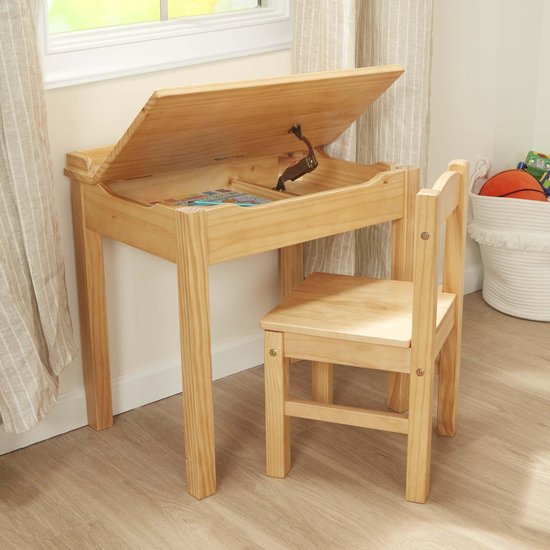 Melissa & Doug - Houten Kinder Lessanaar met Stoel (Honing) van Melissa & Doug