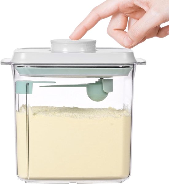Melkpoeder bewaarbus - 1700ml - Anti-UV versie - inclusief maatschep - Melkpoeder doseerdoos - Babyvoeding opslag - BPA-vrij - Babyvoeding opslag - Melkpoeder dispenser