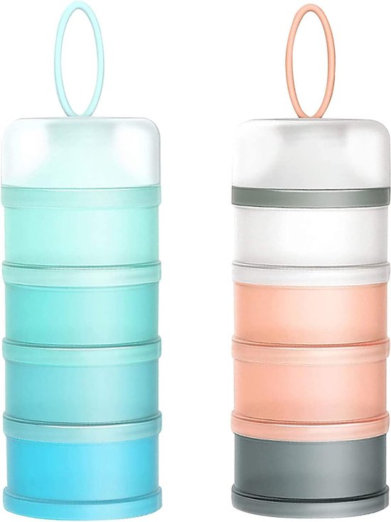 Melkpoeder doseerdoosjes - Melkpoeder toren - Melkpoeder - Bewaardoos - Container - Must have! van Little Dutch