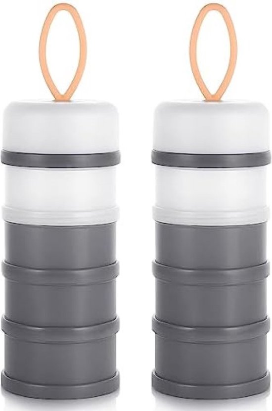 Melkpoeder Reisbox - Melkpoeder Dispenser - Melkpoeder Container - pak van 2