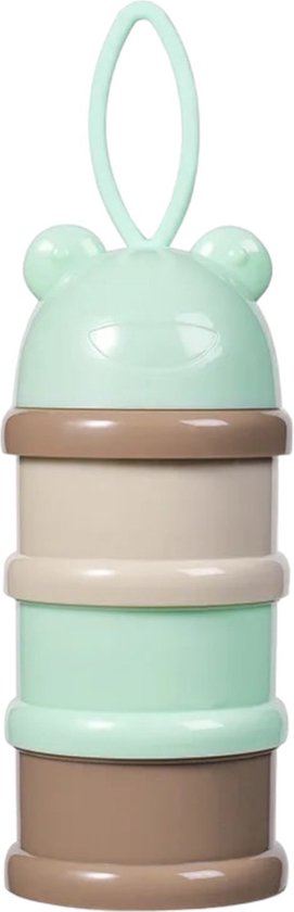 Melktoren Babyvoeding - Melkpoeder bewaarbakjes - babyvoeding bewaarbakjes - Kraam Cadeau - BabyShower Cadeau - turquoise
