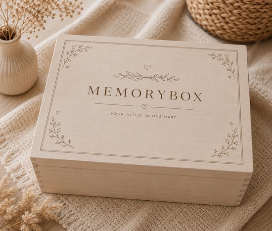 Memorybox na verlies - memorybox herinneringsdoos – Bewaardoos voor herinneringen aan een dierbare