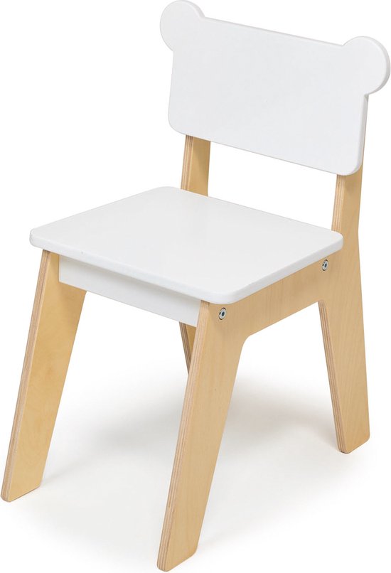 Mentari Kindermeubels: STOEL BEER 27x39x50cm, zithoogte 28cm, in hout, in doos, 3-6j van Merkloos