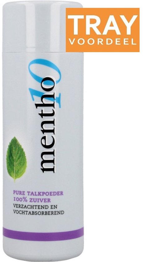 MENTHO 10 PURE 100% ZUIVERE TALKPOEDER 96 X 75 GRAM