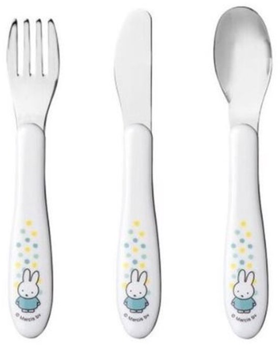 Mepal bestekset Nijntje 3-delig - Nijntje cadeaus - Baby cadeaus - Kinder cadeaus - Kleuter cadeaus - Nijntje bestek van Mepal
