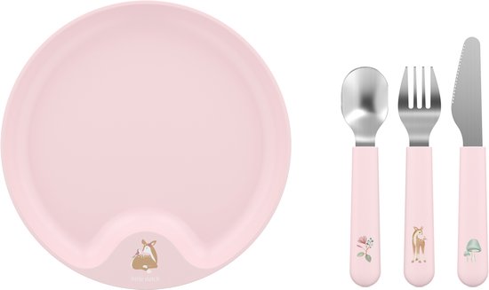Mepal Kinderset Mio - Kinderbord met bestekset - Fairy Garden