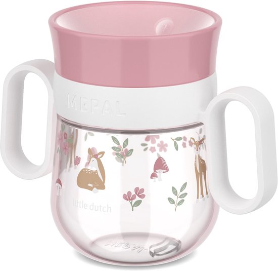Mepal Mio 360° drinkbeker - 200 ml - Makkelijk vast te houden - Kinderservies - Fairy Garden van Mepal