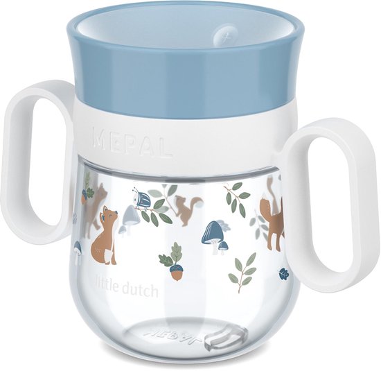 Mepal Mio 360° drinkbeker Little Dutch - 200 ml - Makkelijk vast te houden - Kinderservies - Forest Friends van Mepal