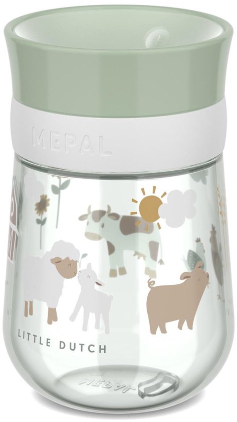 Mepal Mio 360° drinkbeker Little Dutch - 300 ml - Makkelijk vast te houden - Kinderservies - Little Farm van Mepal