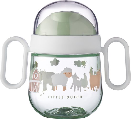 Mepal Mio antilekbeker 2.0 – 200 ml – Makkelijk vast te houden – Kinderservies – Little Farm van Mepal