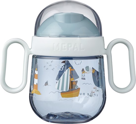 Mepal Mio antilekbeker 2.0 – 200 ml – Makkelijk vast te houden – Kinderservies – Sailors bay van Mepal