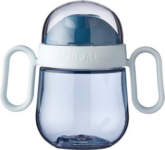 Mepal Mio antilekbeker – 200 ml – Makkelijk vast te houden – Kinderservies – Deep blue van Mepal