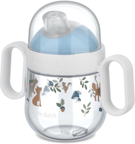 Mepal Mio antilekbeker - 200 ml - Makkelijk vast te houden - Kinderservies - Forest Friends van Mepal