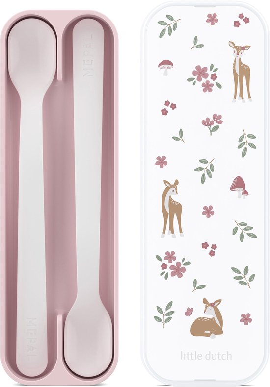 Mepal Mio babylepel Little Dutch - Set van 2 - Lange steel - Kinderservies - Fairy Garden van Mepal