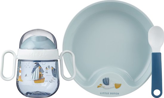 Mepal Mio babyservies set – 3-delig – Kraamcadeau – Kinderservies – Sailors Bay van Mepal