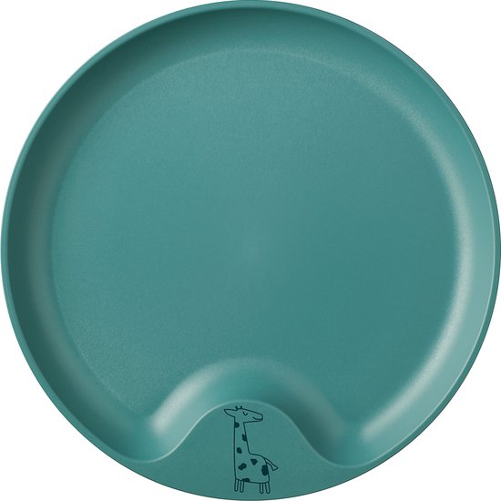 Mepal Mio kinderbord - Magnetronbestendig - Met greep - Kinderservies - Deep turquoise van Mepal