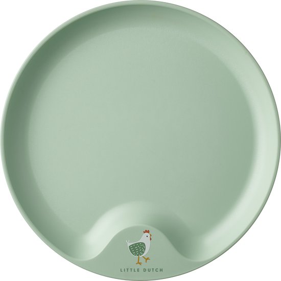 Mepal Mio kinderbord - Magnetronbestendig - Met greep - Kinderservies - Little Farm van Mepal