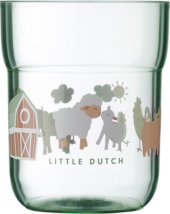 Mepal Mio kinderglas - 250 ml - Makkelijk vast te houden - Kinderservies - Little Farm van Mepal