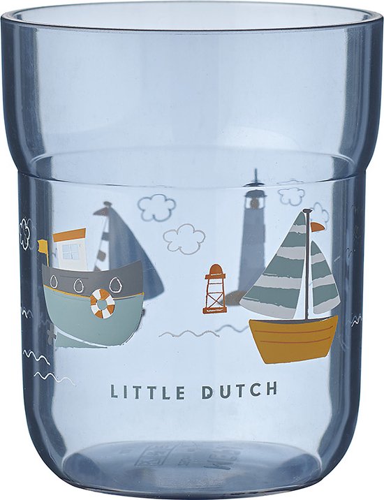 Mepal Mio kinderglas – 250 ml – Makkelijk vast te houden – Kinderservies – Sailors Bay van Mepal