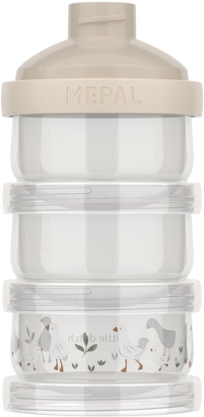 Mepal Mio melkpoedertoren 3-delig - 360 ml - Luchtdichte afsluiting met schekdop - Multifunctioneel opbergen en doseren - Little Goose van Mepal