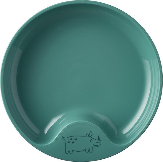 Mepal Mio oefenbord – Magnetronbestendig – Met greep – Kinderservies – Deep turquoise van Mepal