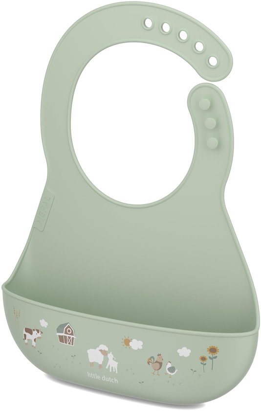 Mepal Mio slab Little Dutch - Verstelbare sluiting - Opvangbakje voor etensresten - Vaatwasmachinebestendig - Little Farm van Mepal