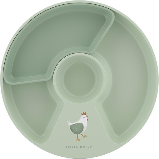 Mepal Mio vakjesbord - Magnetronbestendig - Antislip - Met uitneembaar compartiment - Little Farm van Mepal