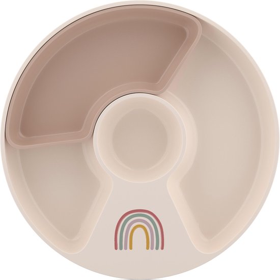 Mepal Mio vakjesbord - Magnetronbestendig - Antislip - Met uitneembaar compartiment - Sunshine & Rainbow van Mepal
