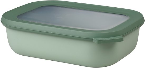 Mepal - Multikom Cirqula vershouddoos - 1000 ml - Rechthoekig - Nordic sage