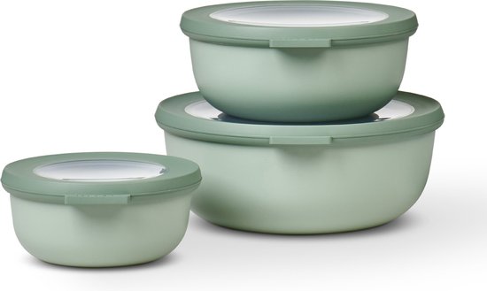Mepal - Multikom Cirqula vershouddoos set - 350 + 750 + 1250 ml - Rond - Nordic sage