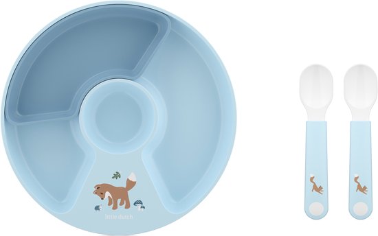 Mepal Oefenset Mio - Vakjesbord met oefenlepels - Forest Friends