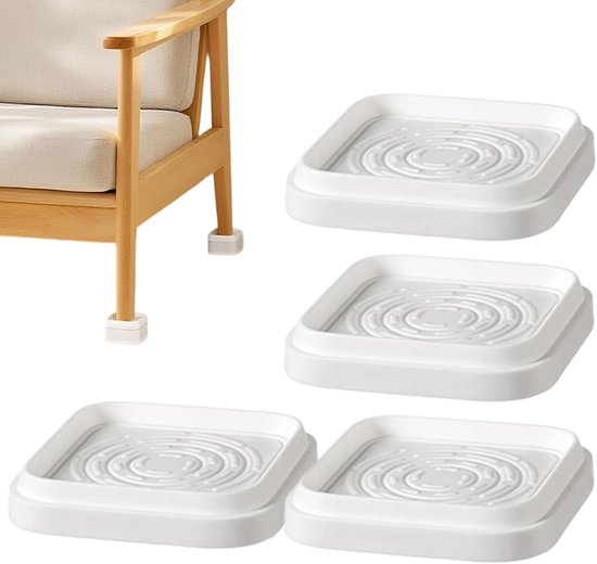 Meubel Verhogers - Stapelbare Blokken - Meubels Verhogen - Antislip Stabiliteit - 4 Stuks van Merkloos