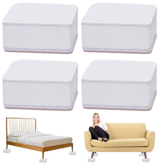 Meubelverhogers 3 cm - Zelfklevende Verhogers voor Banken, Stoelen en Tafels (Set van 4) van Merkloos
