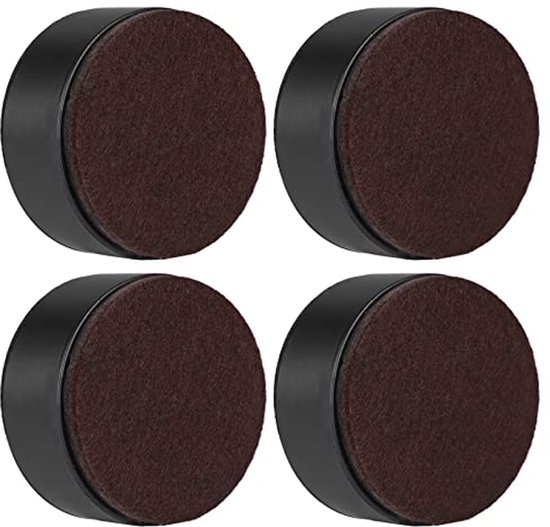 Meubelverhogers - Bed Risers - Meer Opbergruimte - Zelfklevend Koolstofstaal - Verhoogt 3cm - Zwart