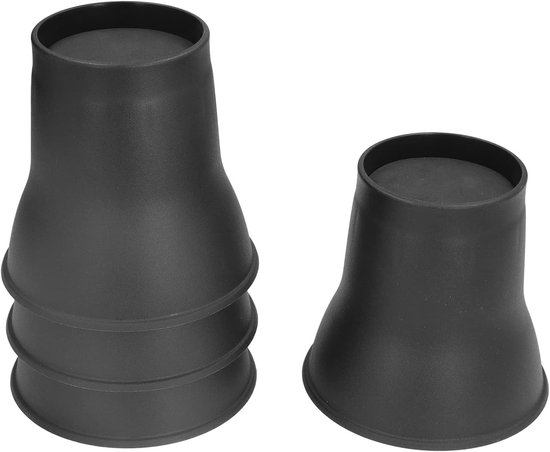 Meubelverhogers Set - Bedverhogers Tafel - Extra Opbergruimte - Robuuste Constructie - 15 cm Hoog - Zwart