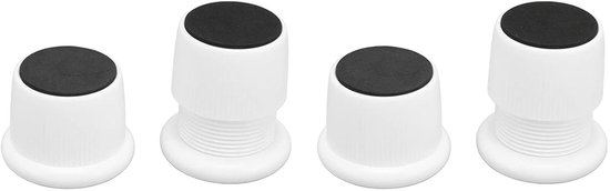 Meubelverhogers - Verstelbare Poten - Meubels Verstellen - Slijtvast Antislip - 4 Stuks - Wit