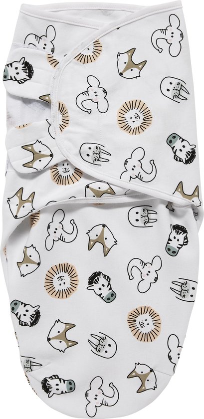 Meyco Baby Animal swaddlemeyco inbakerdoek - multicolour - 0-3 maanden van Meyco