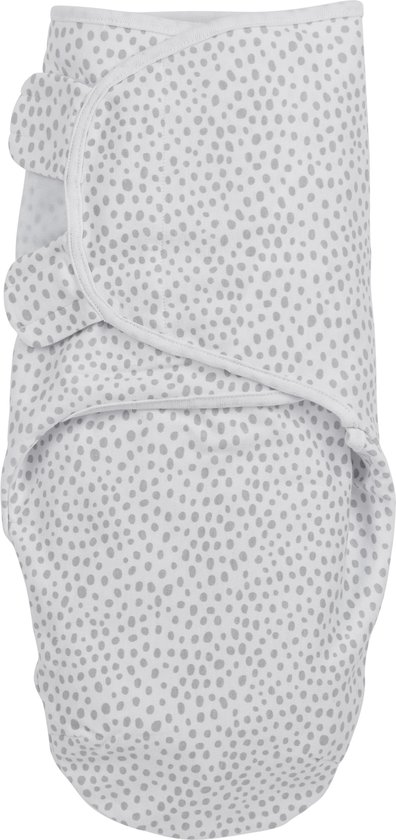 Meyco Baby Cheetah swaddlemeyco inbakerdoek - light grey - 0-3 maanden - 1.0 TOG van Meyco Baby