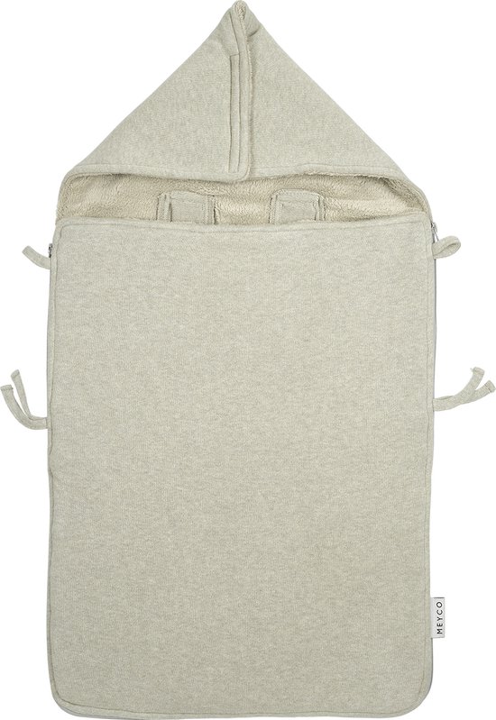 Meyco Baby Knit Basic voetenzak - sand melange - 40x82cm van Meyco