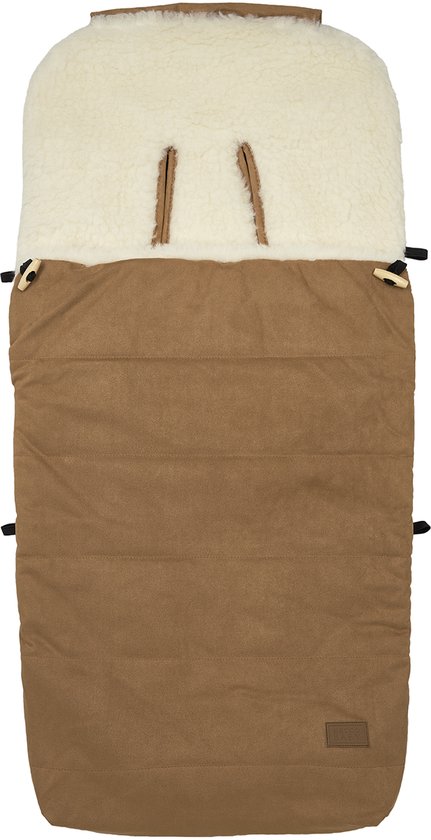 Meyco Baby Merinowol Suedine Voetenzak - Chestnut - 45x130cm