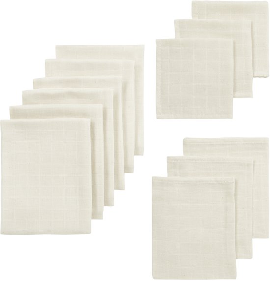 Meyco Baby Nature Starterset - Hydrofiel - 12-Pack van Meyco