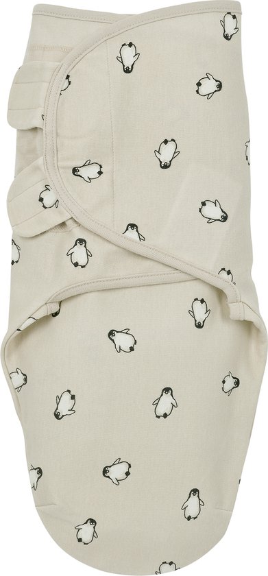 Meyco Baby Penguin swaddlemeyco inbakerdoek - soft sand - 0-3 maanden - 1.0 TOG van Meyco Baby
