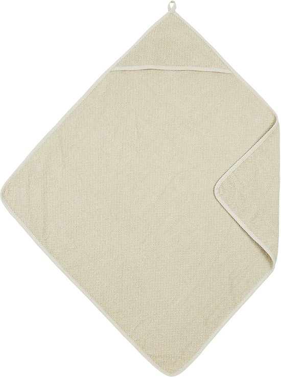 Meyco Baby Popcorn badcape - soft sand - 75x75cm van Meyco Baby