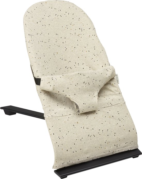 Meyco Baby Rib Mini Spot wipstoelhoes - sand melange van Meyco