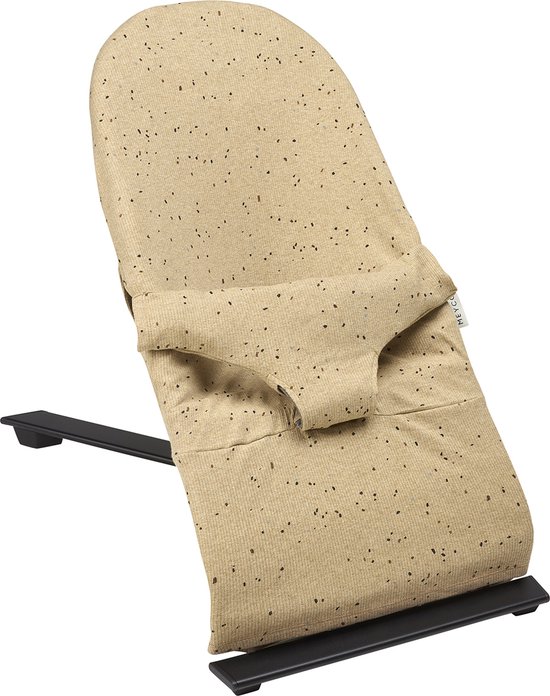 Meyco Baby Rib Mini Spot wipstoelhoes - toffee melange van Merkloos
