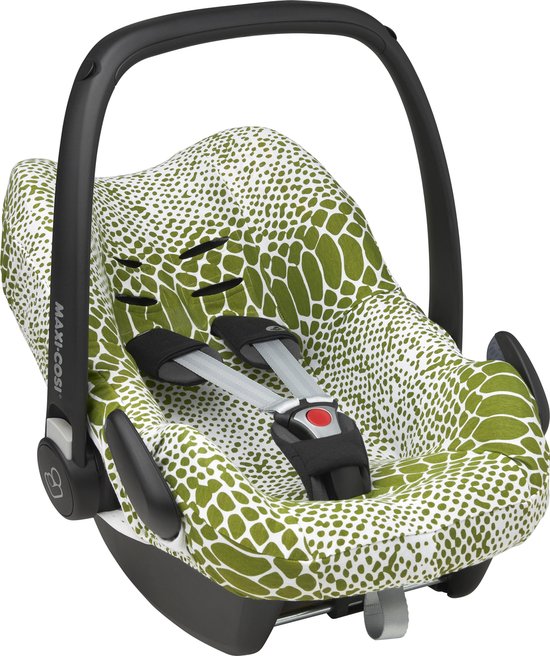 Meyco Baby Snake autostoelhoes - avocado - groep 0+ van Meyco